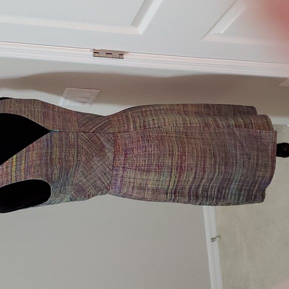 TRINA TURK multi color tweed sheath dress - Picture 2 of 7